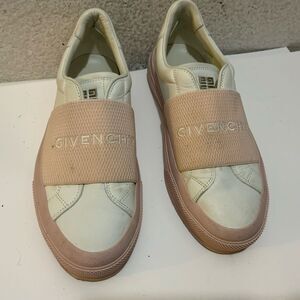 Givenchy Women City Sneakers White/Pink 100% calf leather -Size 37